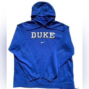 Nike Duke Blue Devils Hooded Sweatshirt Blue Size X-Large